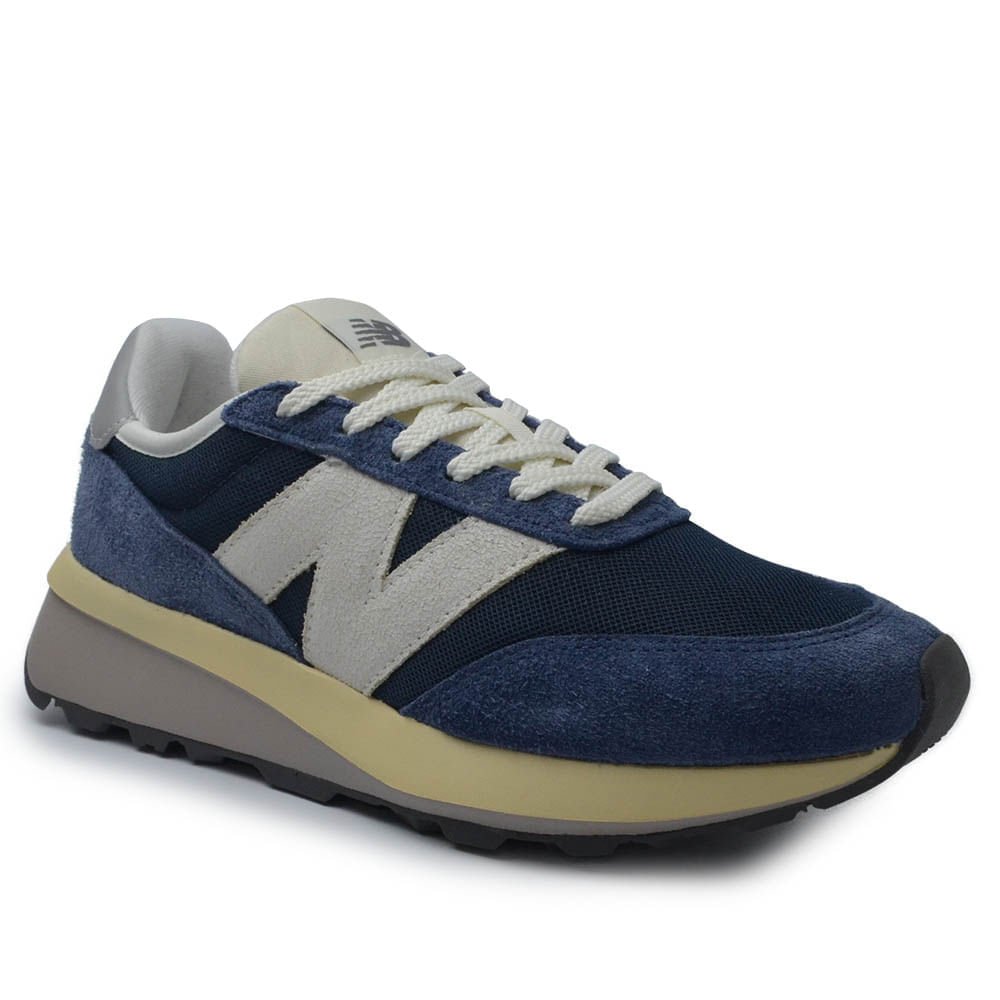 Tênis Casual New Balance Masculino 370V1 Azul Marinho 2