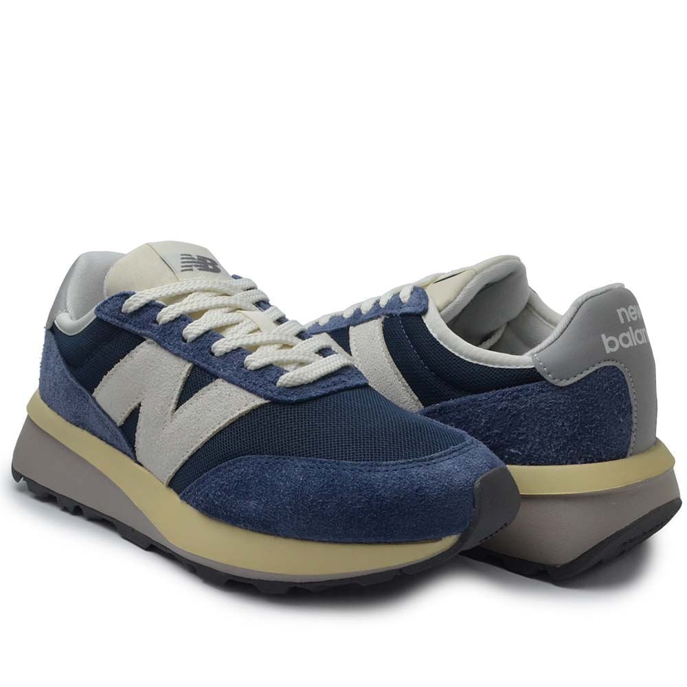 Tênis Casual New Balance Masculino 370V1 Azul Marinho 6