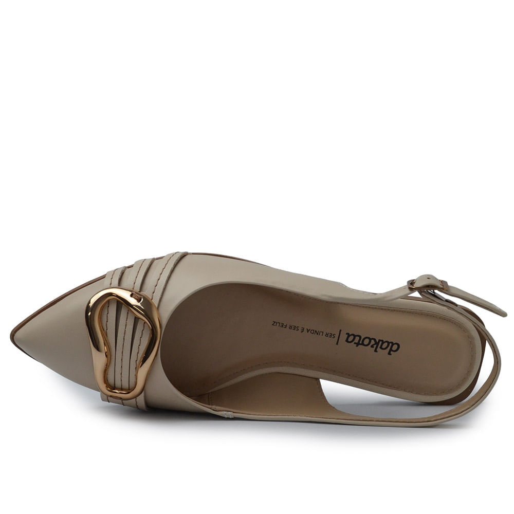 Chanel Dakota Feminino Slingback D0211 Off White 4
