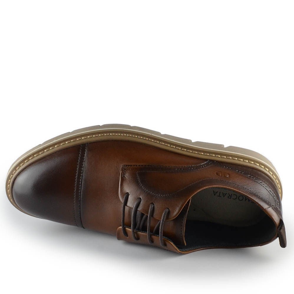 Sapato Social Democrata Masculino Jeff 604101 Marrom 4