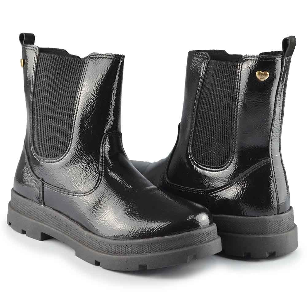 Coturno Infantil Kidy Feminina Style 363-0018 Preto 6