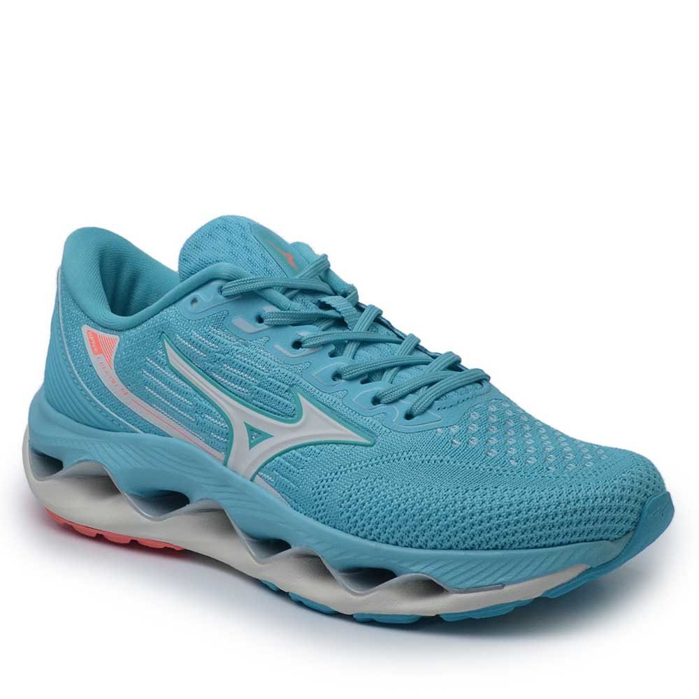 Tênis Esportivo Mizuno Feminino Wave Legend 4 1010156056 Azul Turquesa 2