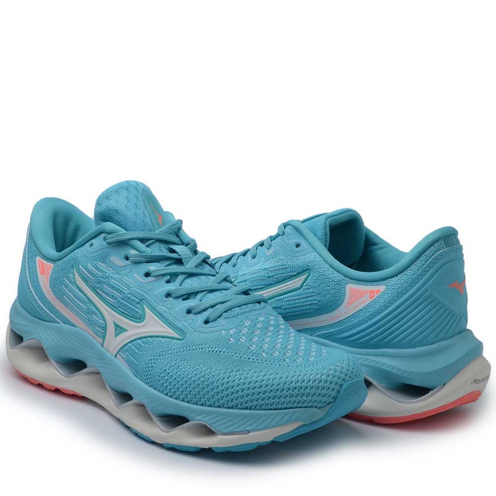 Tênis Esportivo Mizuno Feminino Wave Legend 4 1010156056 Azul Turquesa 6