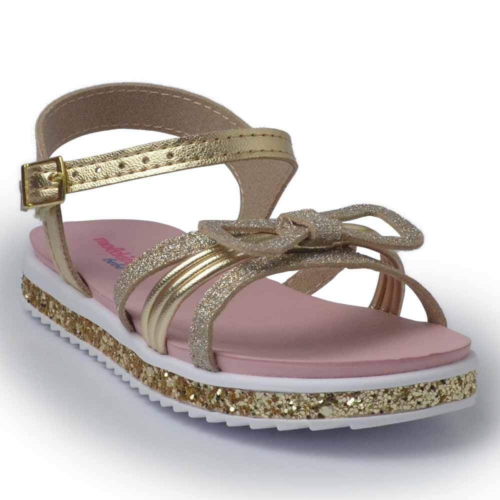 Sandália Infantil Molekinha Feminina 2724.112 Dourado 2