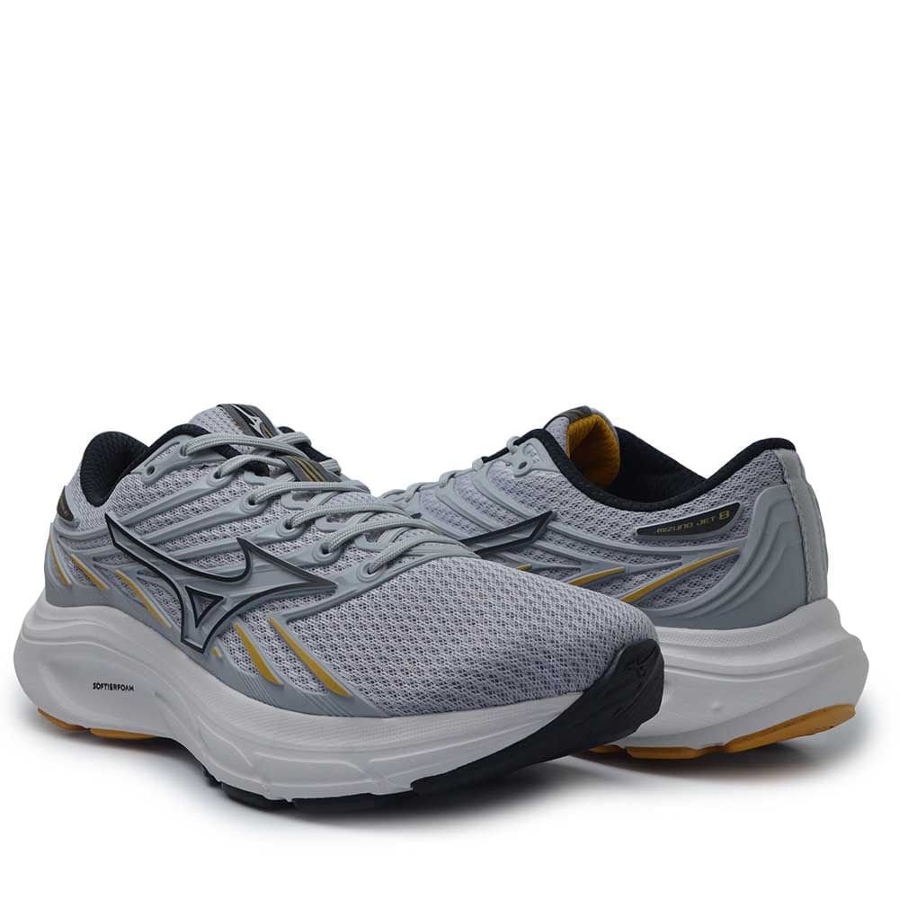 Tênis Esportivo Mizuno Masculino Jet 8 101043043 Cinza 6