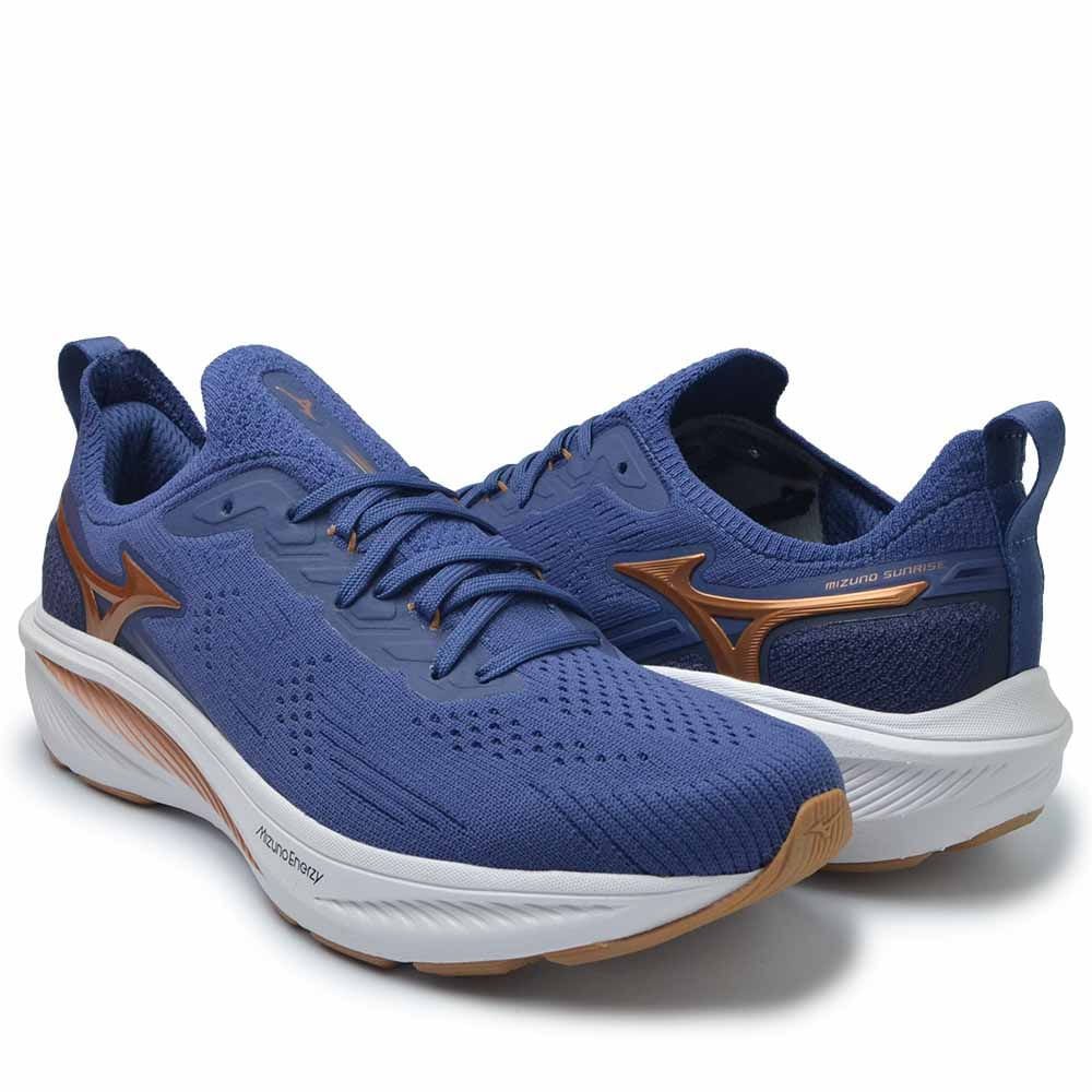 Tênis Esportivo Mizuno Feminino Sunrise 101061061 Azul Marinho 6