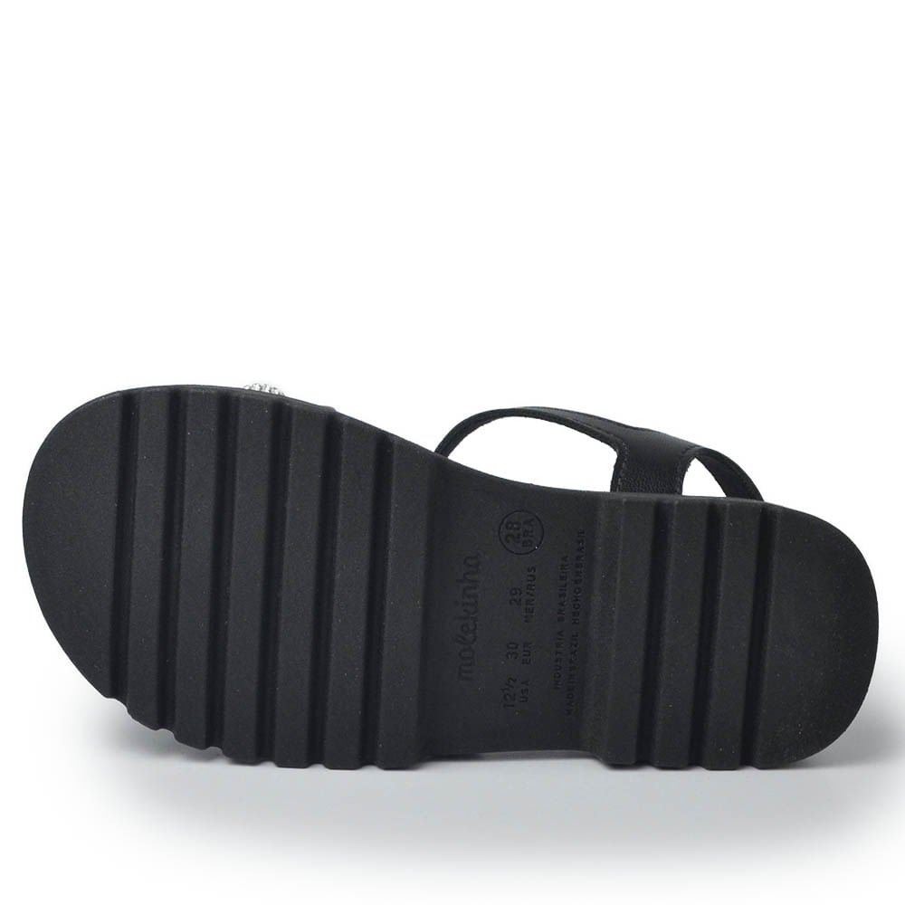 Sandália Infantil Molekinha Feminina 2344.128 Preto 5