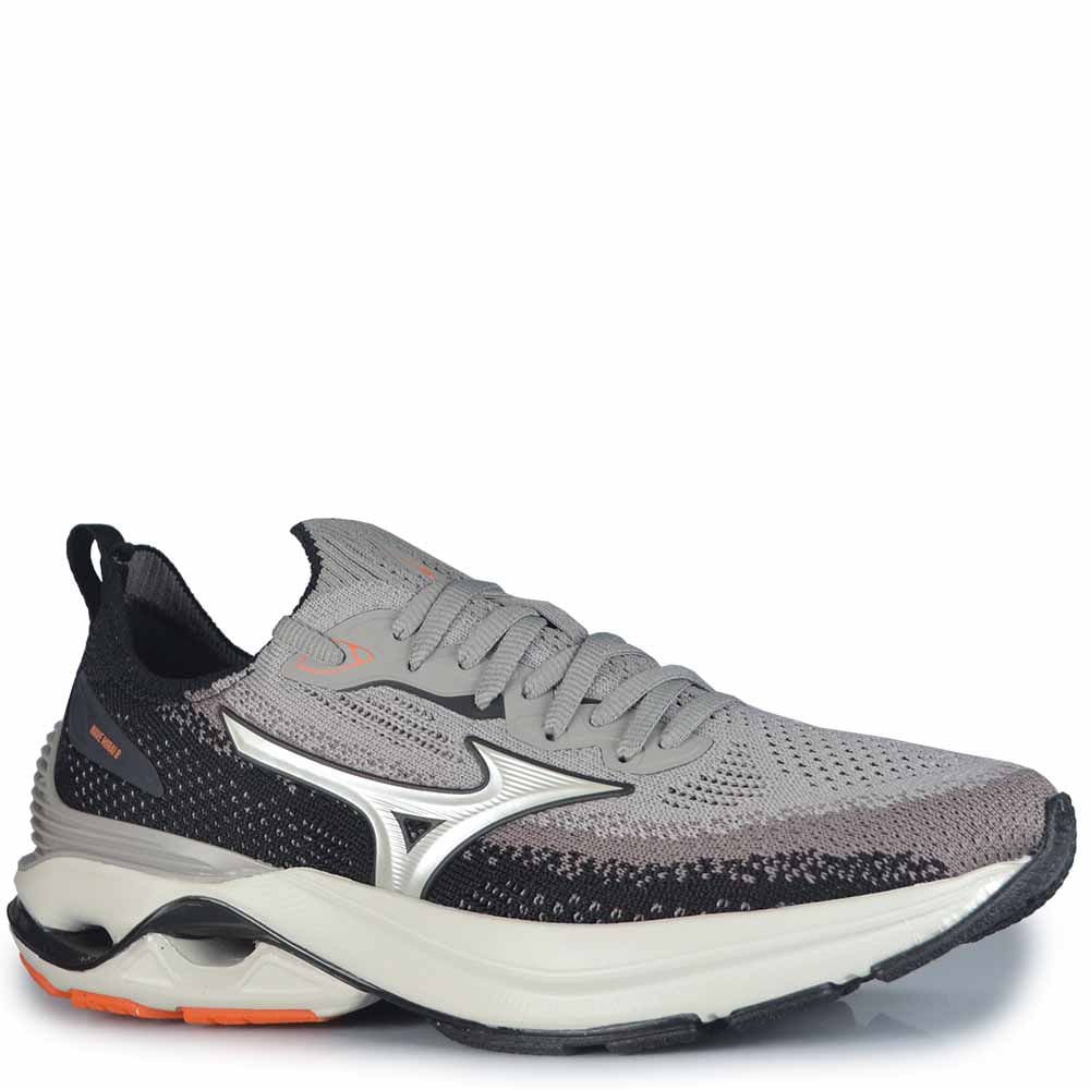 Tênis Esportivo Mizuno Masculino Mirai 8 101140140 Cinza 2