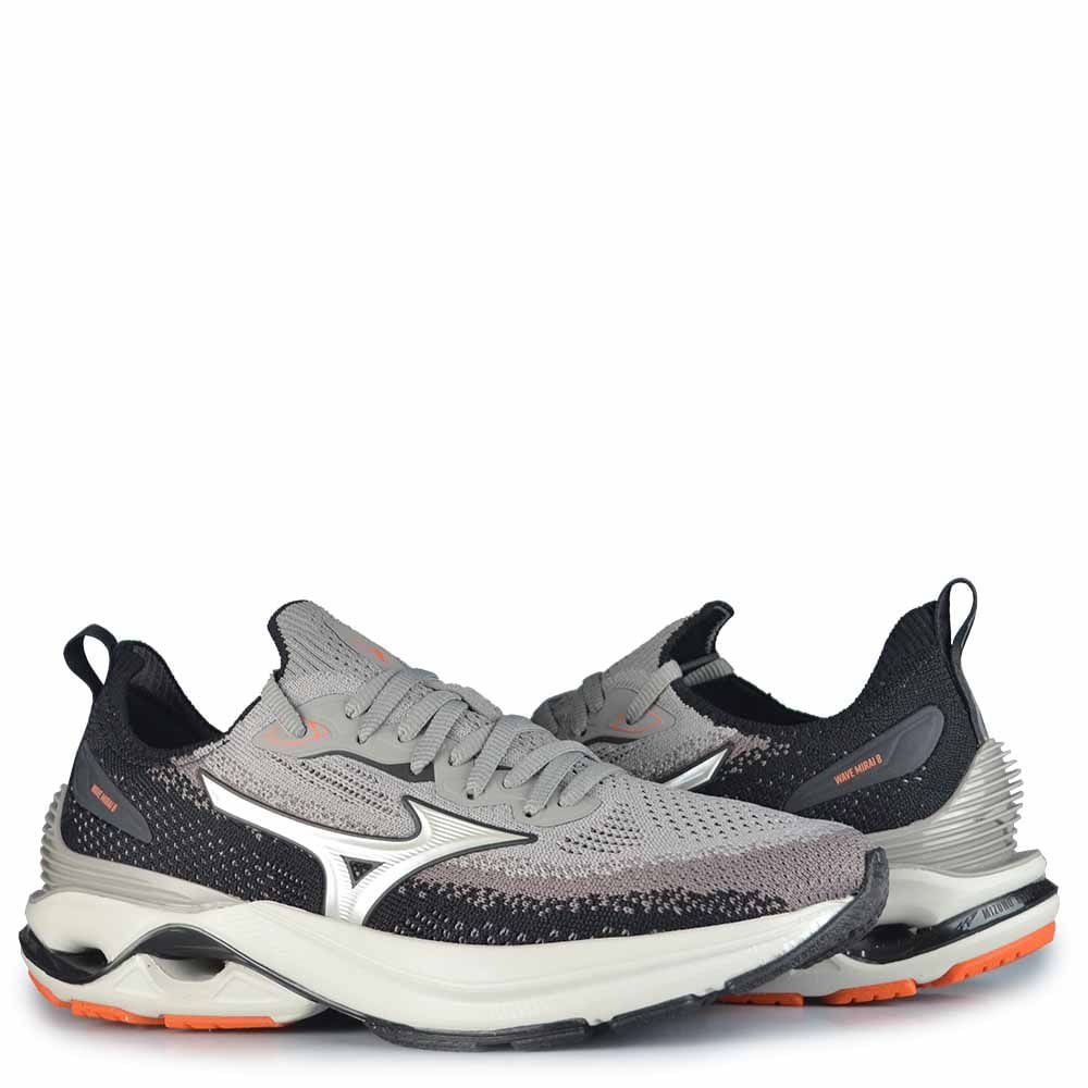 Tênis Esportivo Mizuno Masculino Mirai 8 101140140 Cinza 6