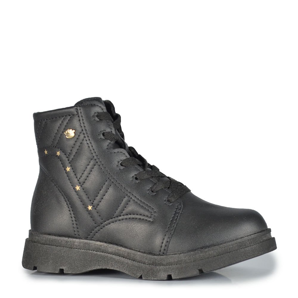 Coturno Infantil Pinks Cats Feminino V6061 Preto 2