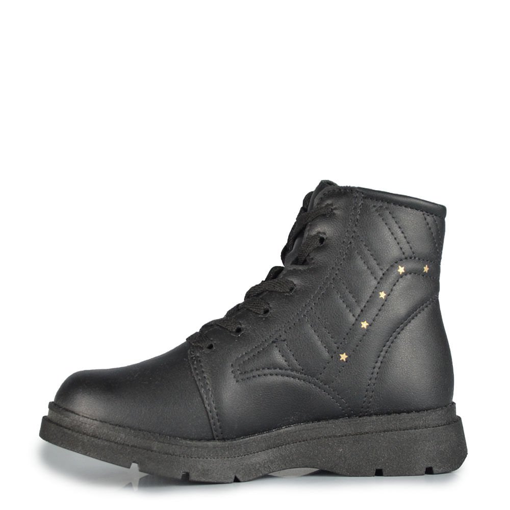 Coturno Infantil Pinks Cats Feminino V6061 Preto 3