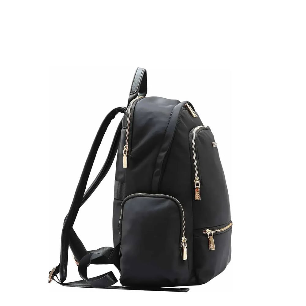 Mochila Chenson Feminina Twill Nylon CG84937 Preto 3