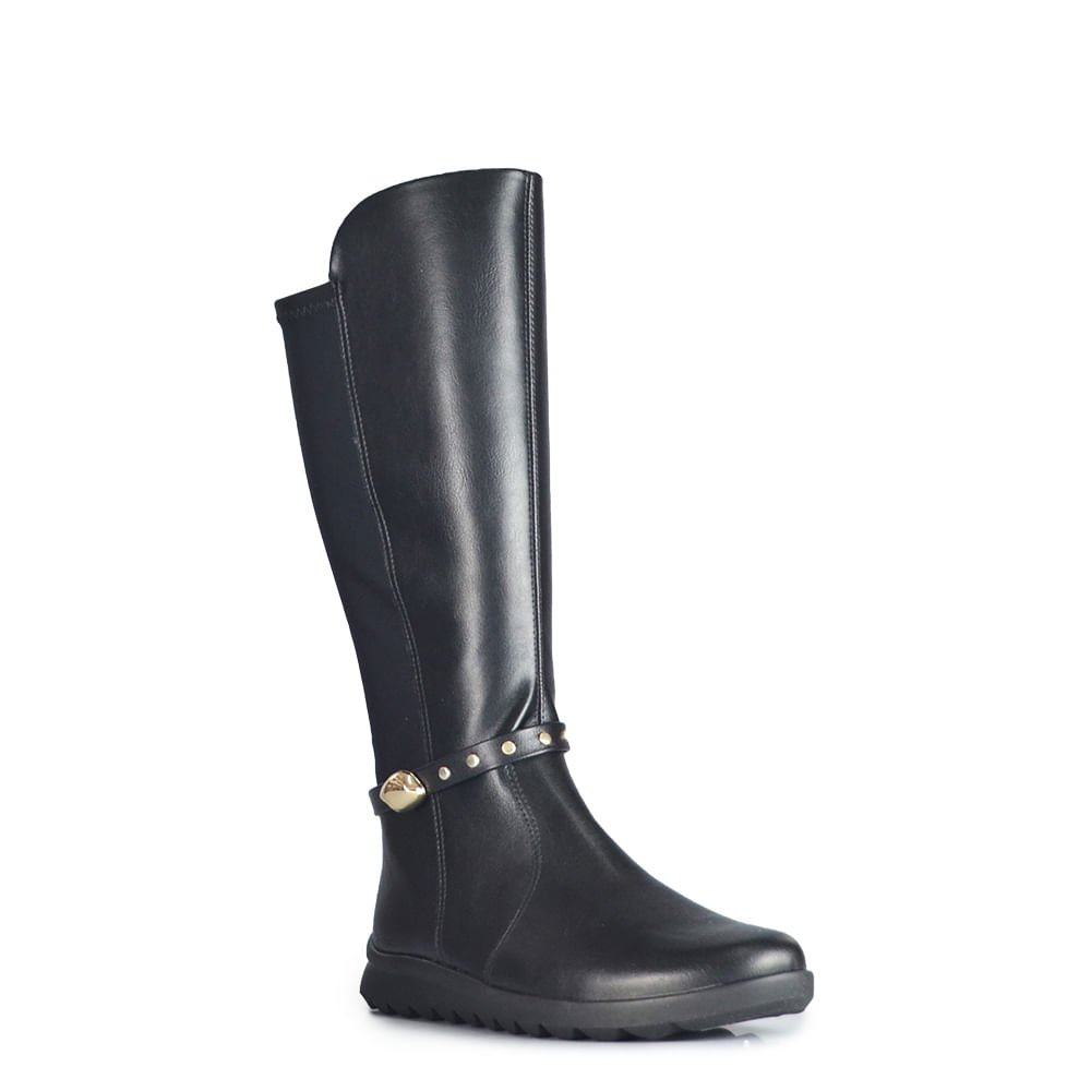 Bota Cano Longo Comfortflex Feminina 2682305 Preto 2