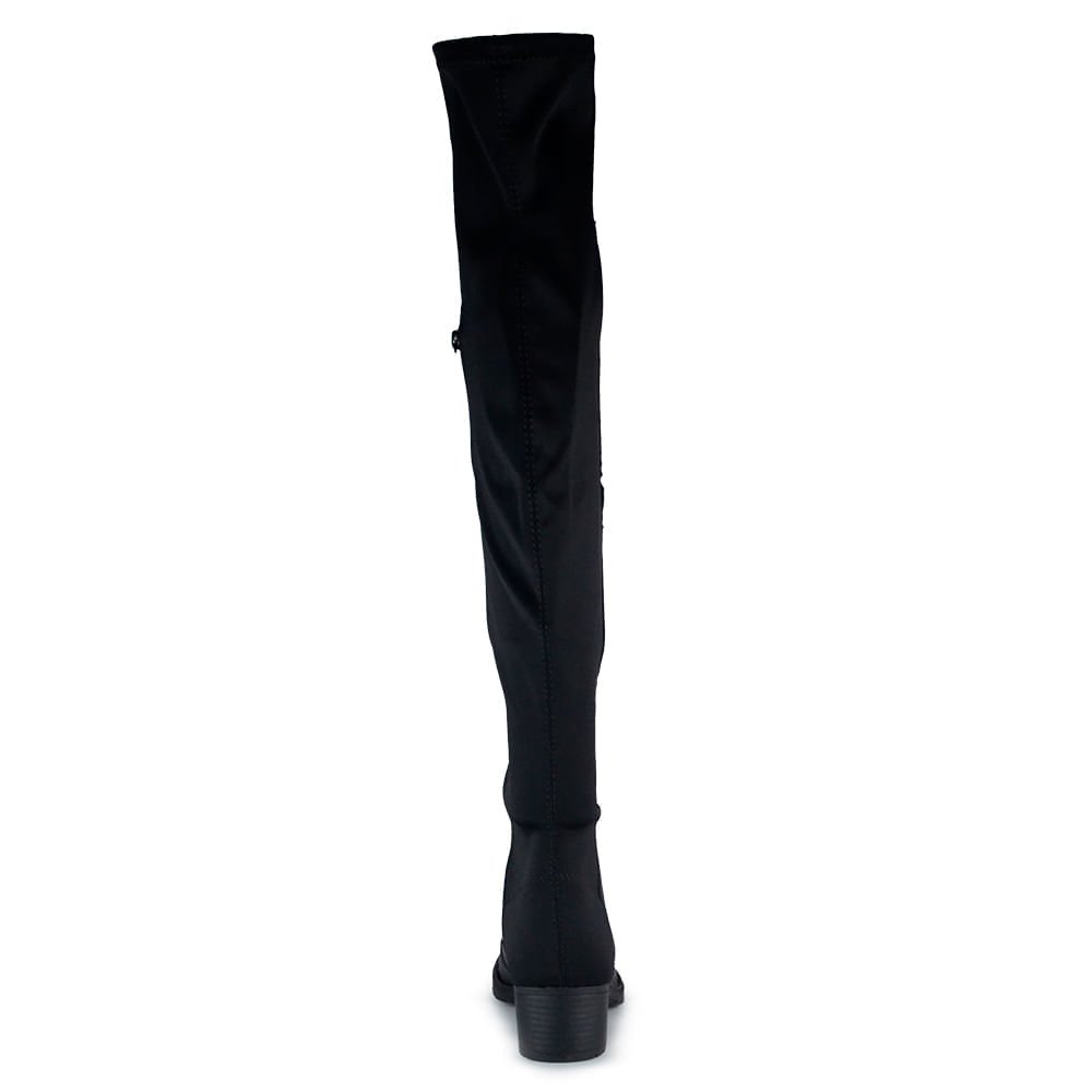 Bota Over Cano Longo Salto Baixo Mississipi Feminina MI603 Preto 3