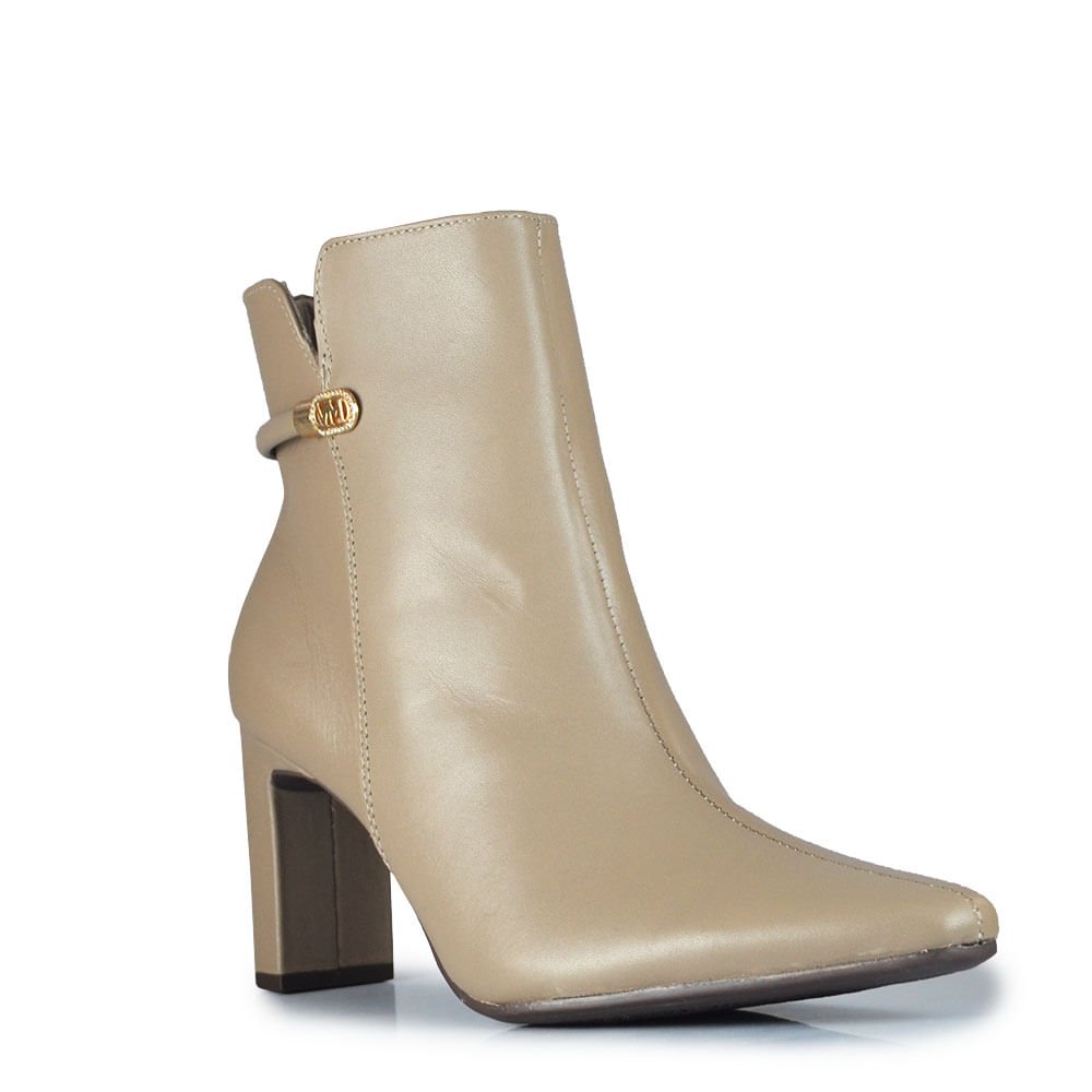 Bota Cano Médio Via Marte Feminina 356-002-01 Creme 2