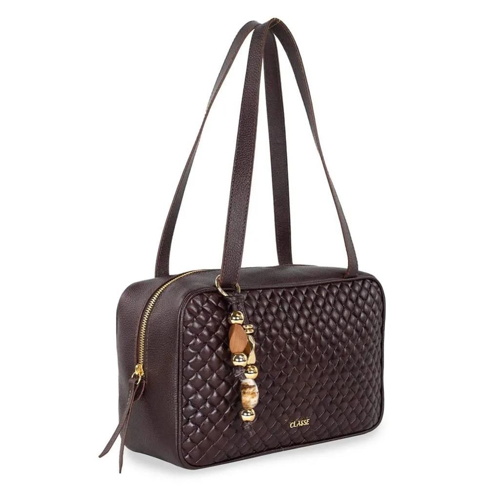 Bolsa Classe Feminina Camera Bag 3544 Café 3