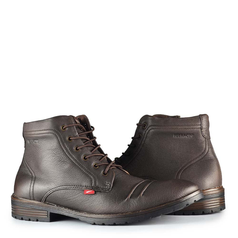 Coturno Ferracini Masculino Bagdá 9622 Café 6