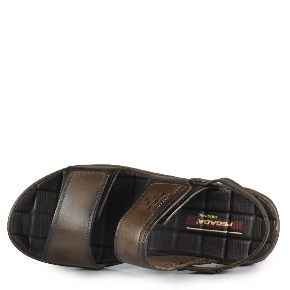 Sandália Papete Pegada Masculina 533234 Café 4