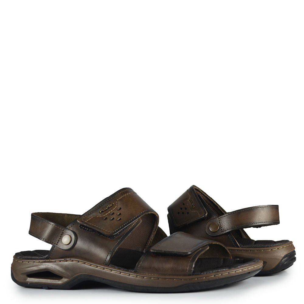 Sandália Papete Pegada Masculina 533234 Café 6