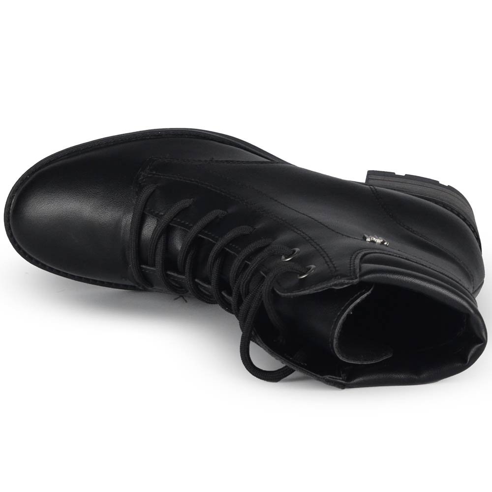 Coturno Via Marte Feminino Salto Médio 002-001-01 Preto 4