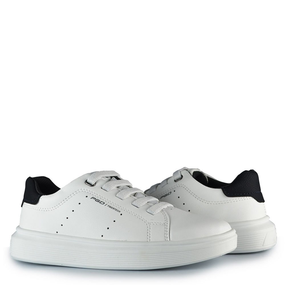 Sapatênis Juvenil Pegada Masculino 372109 Branco 6