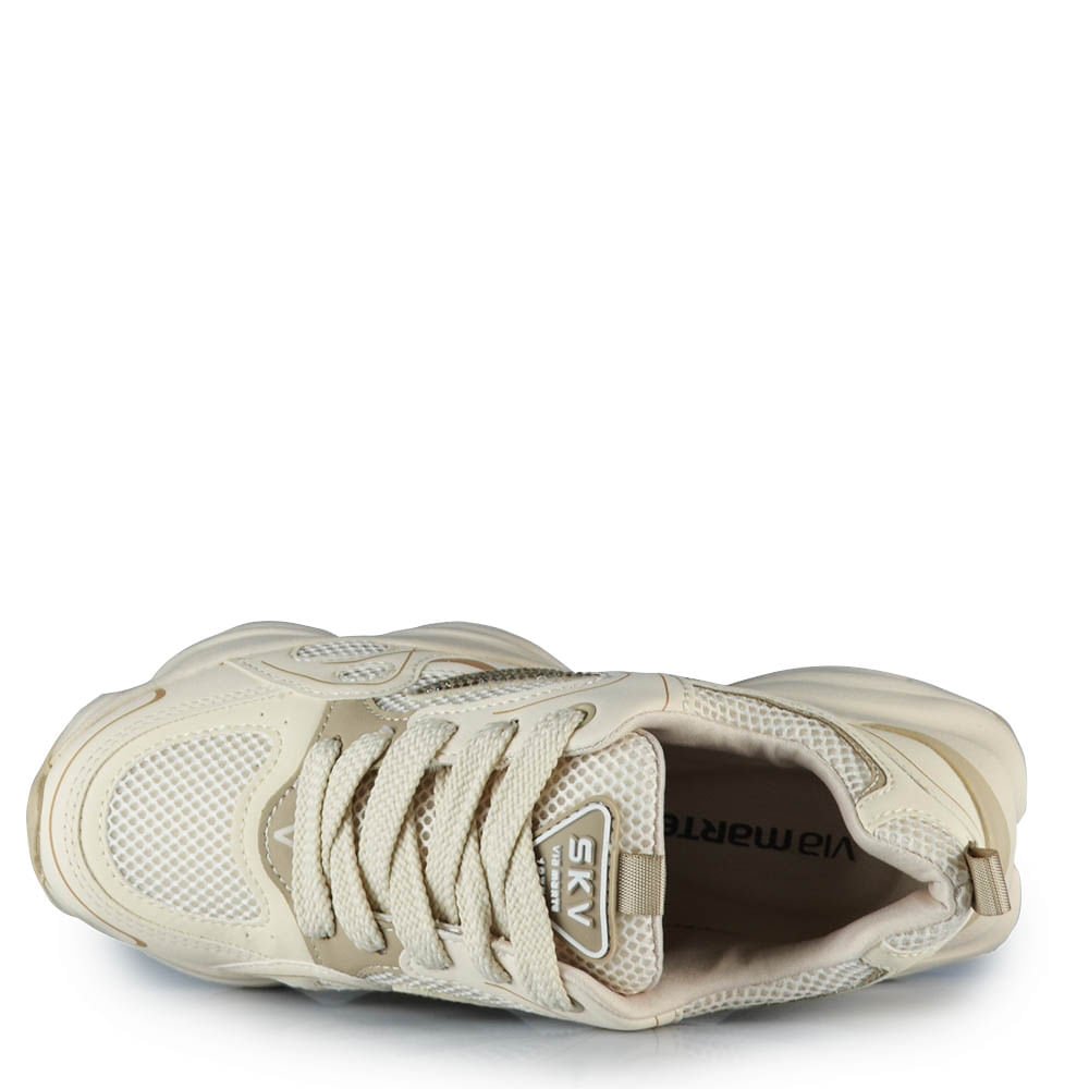 Tênis Casual Via Marte Feminino 158-025-09 Branco 4