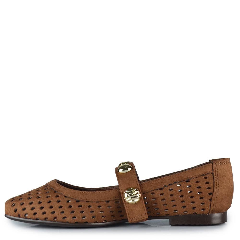 Sapatilha Mary Jane Via Marte Feminina 048-014-01 Marrom 3
