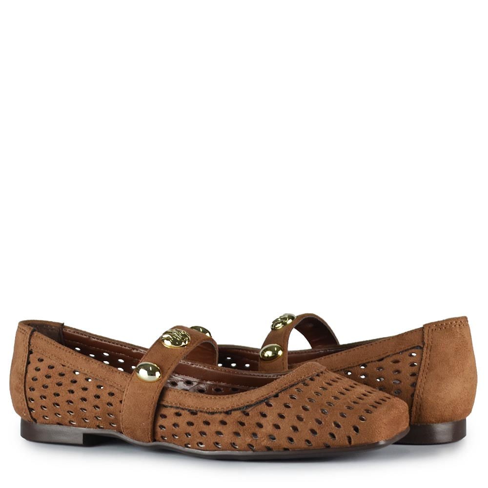 Sapatilha Mary Jane Via Marte Feminina 048-014-01 Marrom 6