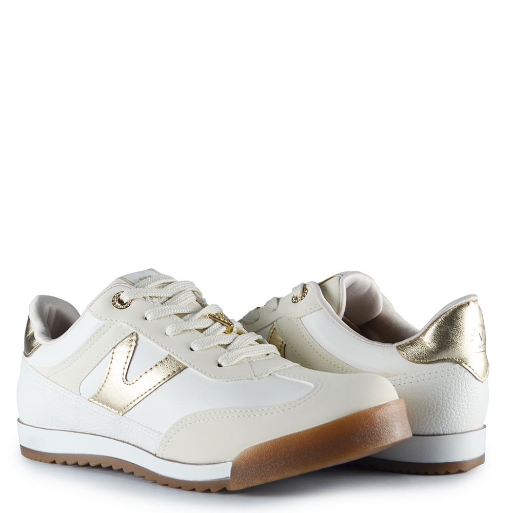Tênis Casual Via Marte Feminino 237-024-05 Creme 6