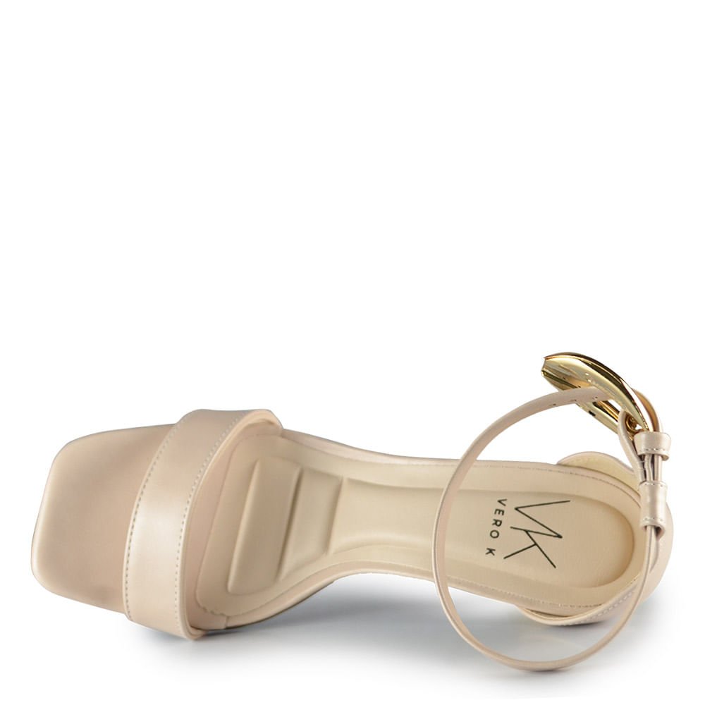 Sandália Salto Taça Vero K Feminina T3533-143 Branco 4