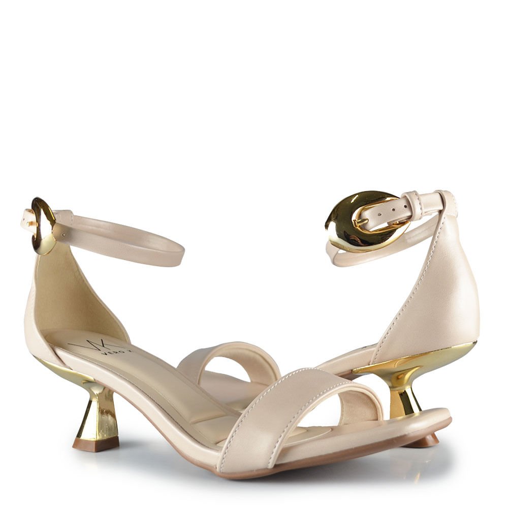 Sandália Salto Taça Vero K Feminina T3533-143 Branco 6