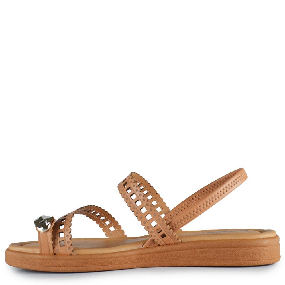 Sandália Flatform Mississipi Feminina J2022 Bege 3