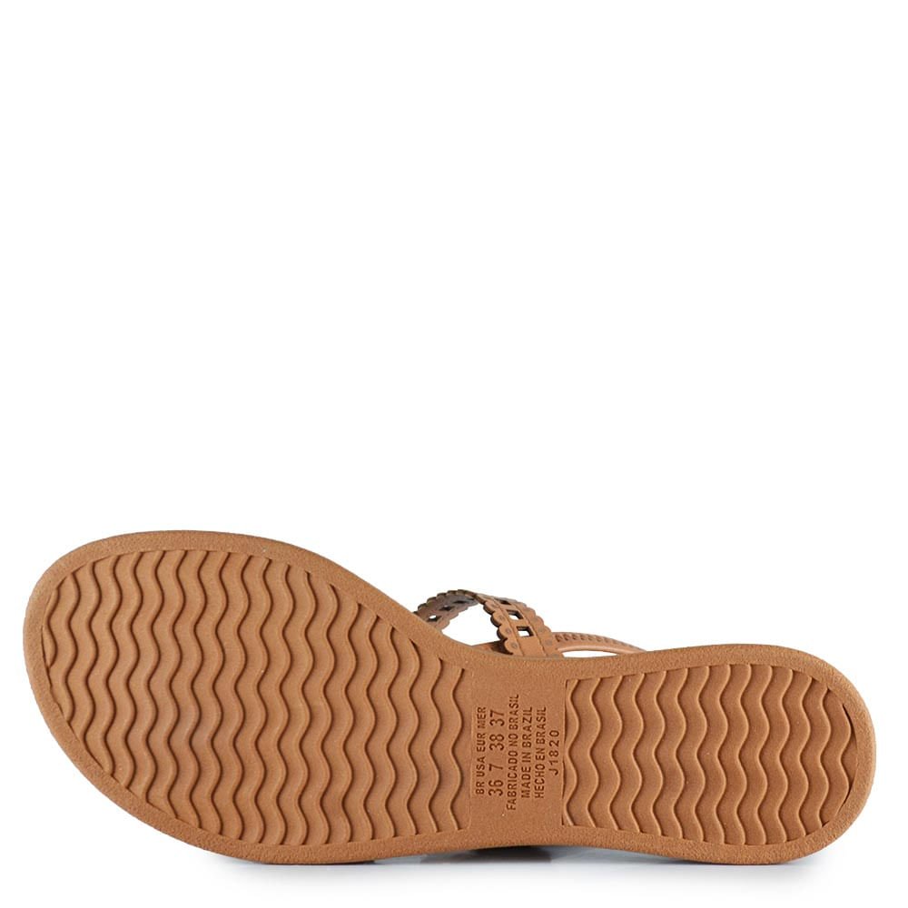 Sandália Flatform Mississipi Feminina J2022 Bege 5