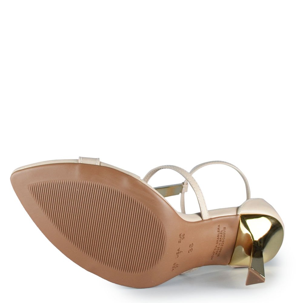 Sandália Salto Fino Vero K Feminina T8633-203 Branco 5