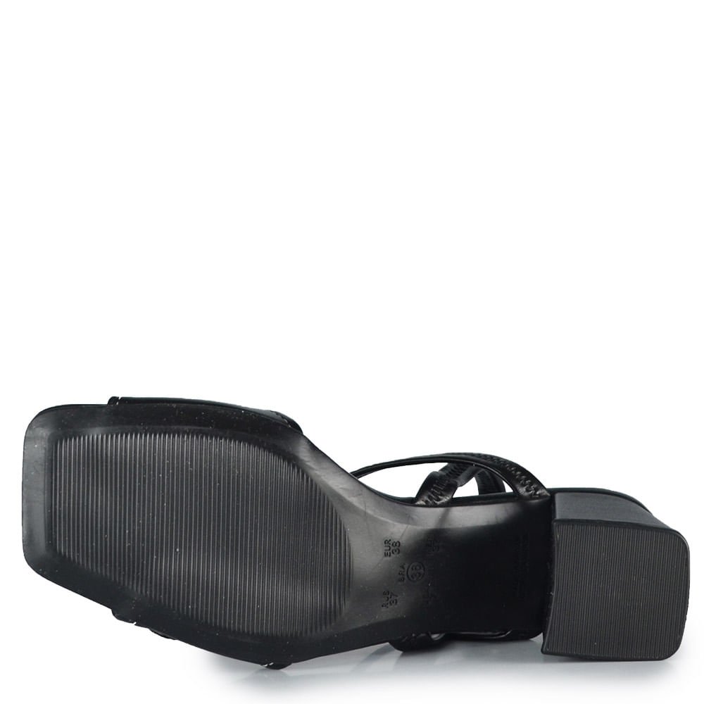 Sandália Salto Bloco Comfortflex Feminina 2638404 Preto 5