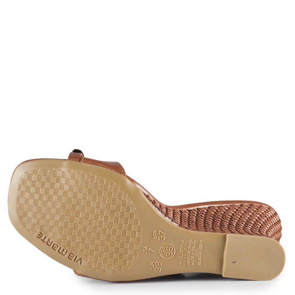 Tamanco Via Marte Feminino 397-006-01 Marrom 5