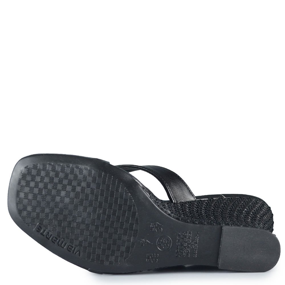 Tamanco Via Marte Feminino 397-007-01 Preto 5