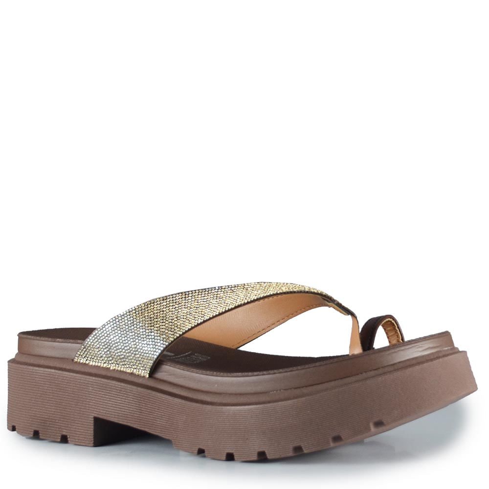 Tamanco Plataforma Vizzano Feminino 6499.141 Marrom 2