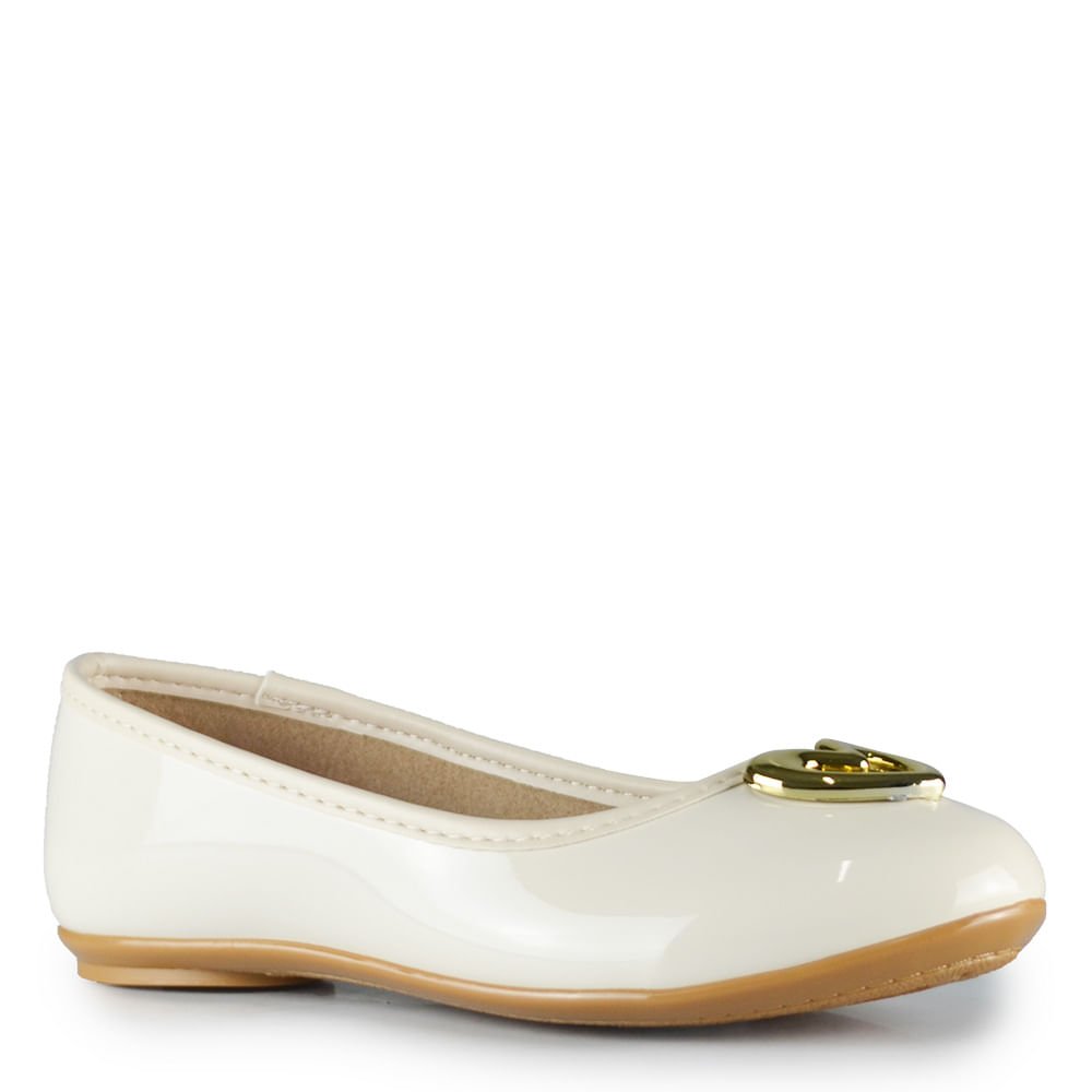 Sapatilha Infantil Molekinha Feminina 2502.1017 Off White 2