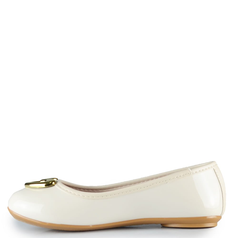 Sapatilha Infantil Molekinha Feminina 2502.1017 Off White 3