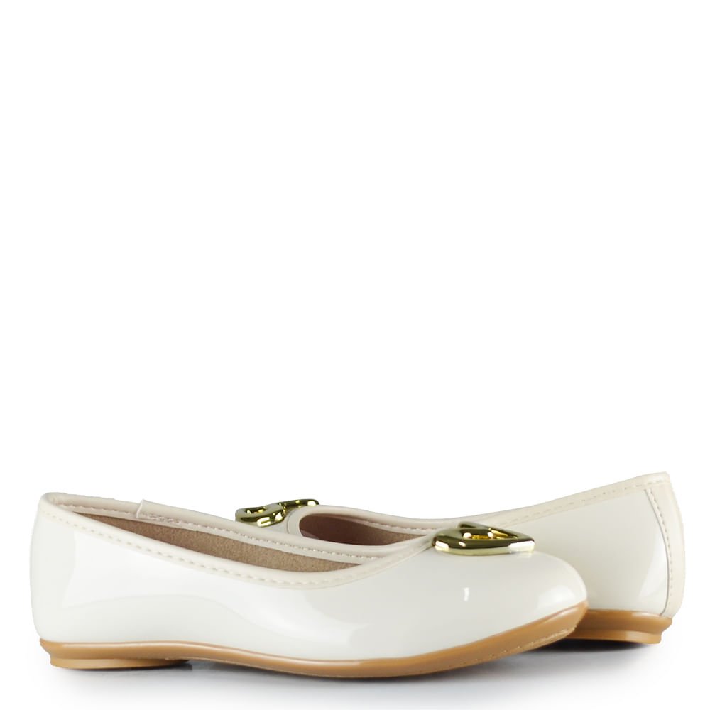 Sapatilha Infantil Molekinha Feminina 2502.1017 Off White 6