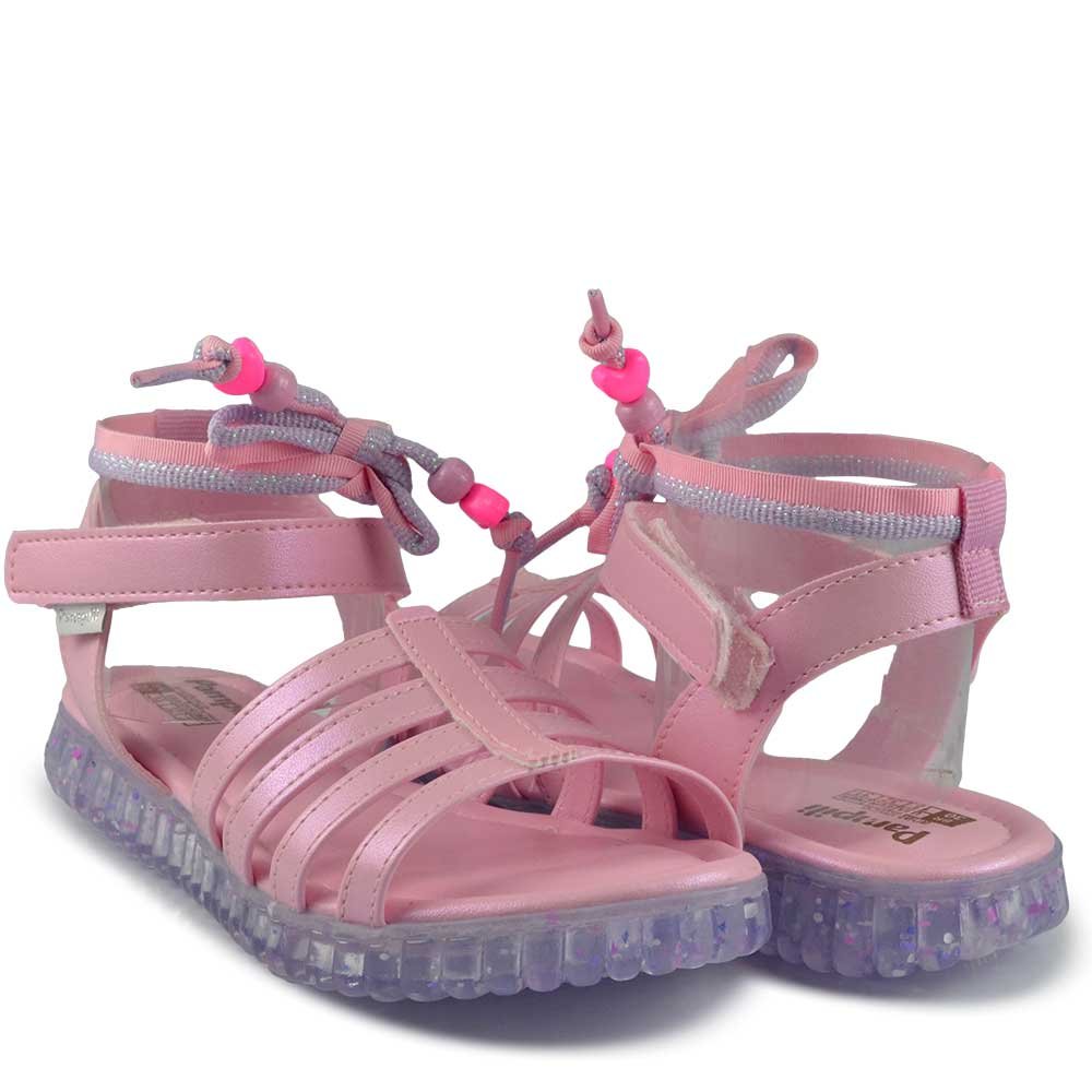 Sandália Papete Infantil Pampili Feminina 123.310 Rosa 6