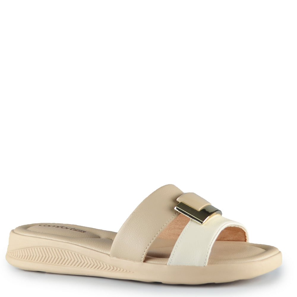 Tamanco Comfortflex Feminino 34400 2634401 Bege 2