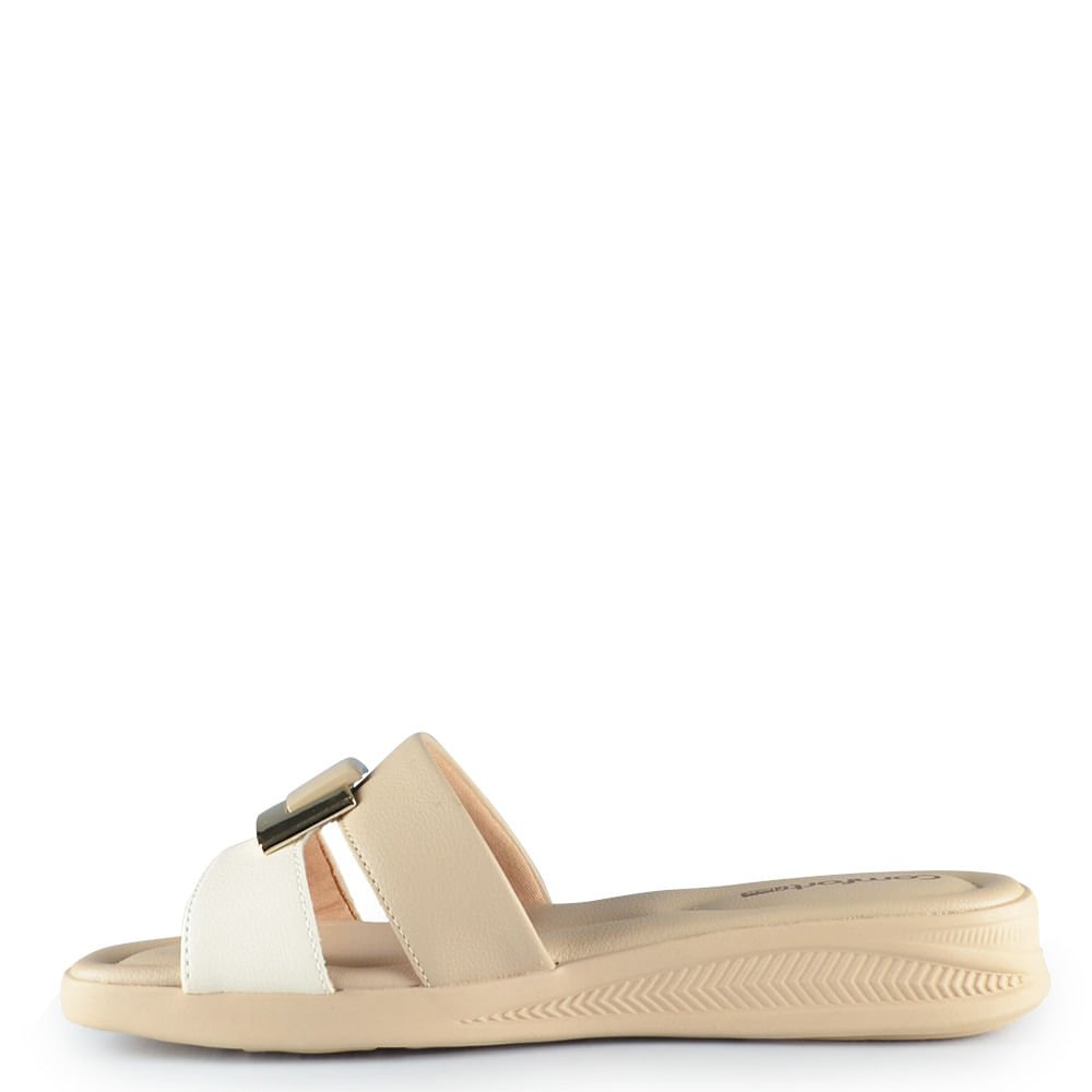 Tamanco Comfortflex Feminino 34400 2634401 Bege 3