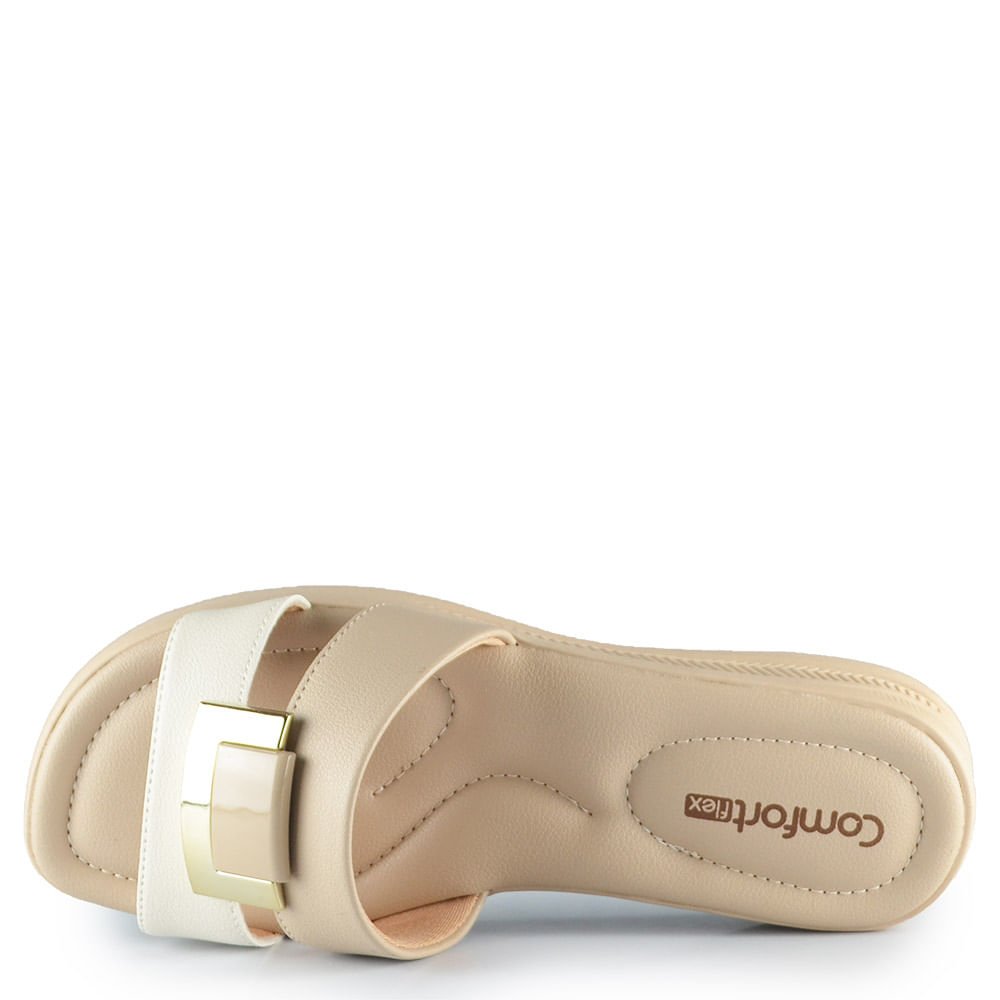 Tamanco Comfortflex Feminino 34400 2634401 Bege 4