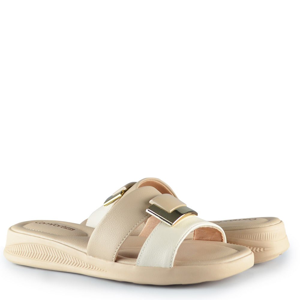 Tamanco Comfortflex Feminino 34400 2634401 Bege 6
