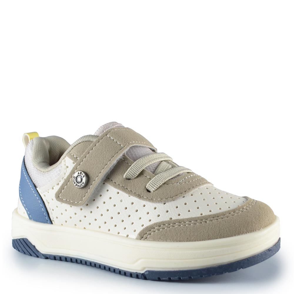 Tênis Infantil Kidy Masculino Happy 313-1050 Bege 2