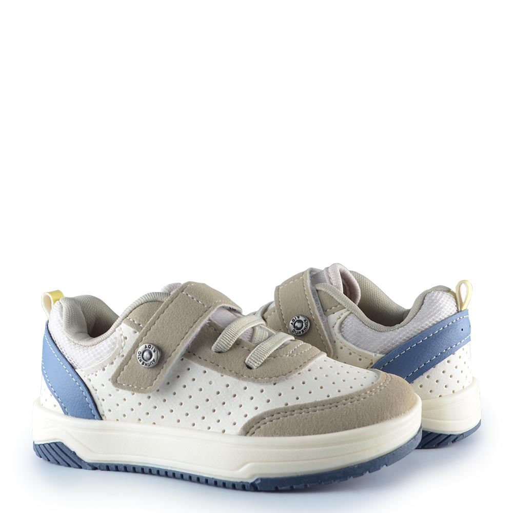 Tênis Infantil Kidy Masculino Happy 313-1050 Bege 6