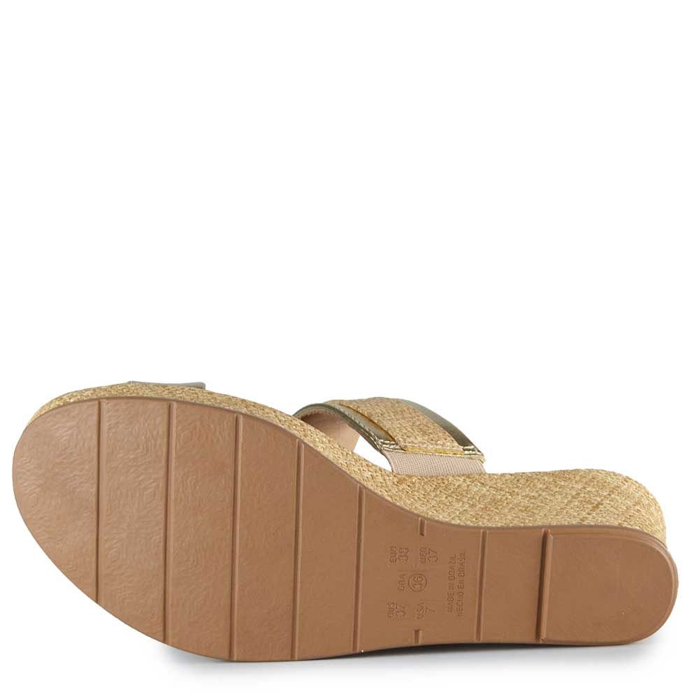 Tamanco Comfortflex Feminino 2653402 Dourado 5