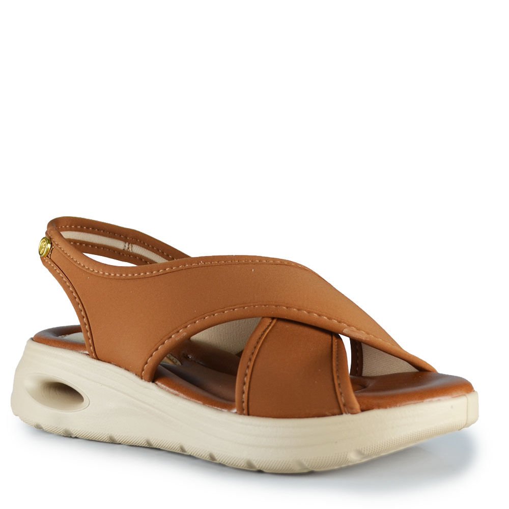 Sandália Anabela Comfortflex Feminina 2640404 Marrom 2